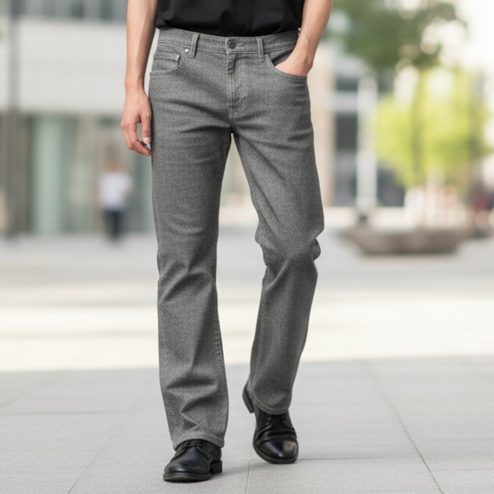 Ag Adriano Goldschmied The Tellis Modern Slim Jeans Gray 34*34 Stretch Mens